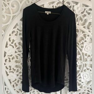 Wilfred Free Diapason Tee Black Long Sleeve Lightweight Knit Size L NWT